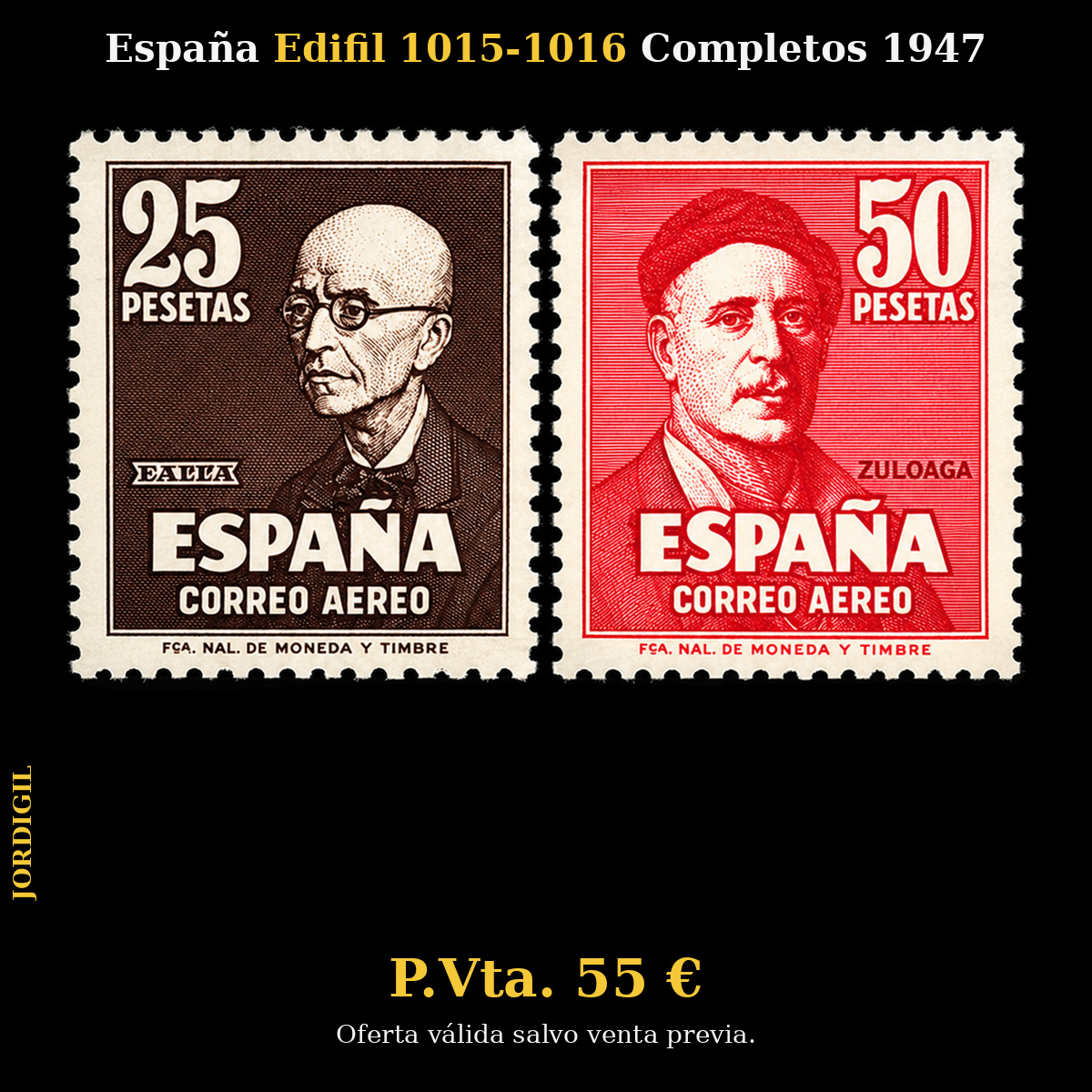 España · Edifil 1015-1016